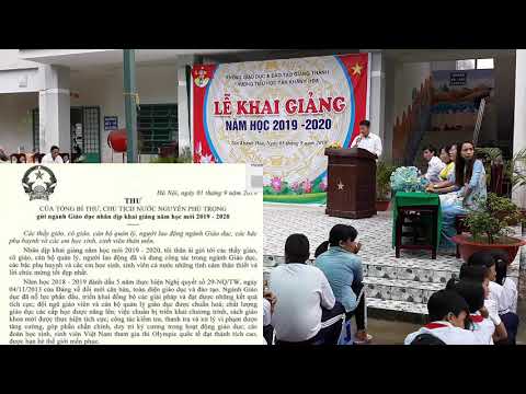Thư chủ tịch nước Nguyễn Phú Trọng Gửi ngành giáo dụcđánh trống khai giảng