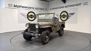 1947 WILLYS JEEP | Mathewsons Classic Cars | Auction: 29, 30 & 31 July 2026