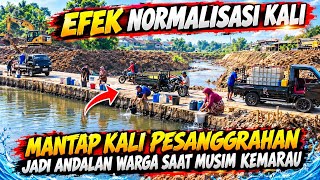 MANTAP‼️ EFEK NORMALISASI KALI WARGA MEMANGFAATKAN AIR KALI DIMUSIM KEMARAU