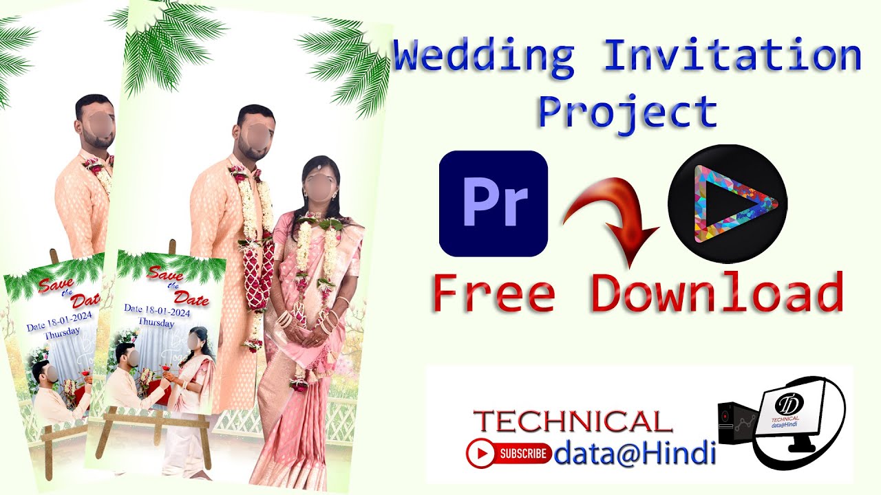 Whatsapp invitation project free download save the date project