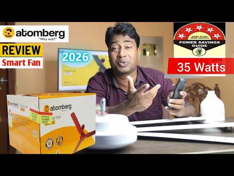 Atomberg Efficio Alpha 1200mm Bldc Ceiling Fan With Remote  High Speed At 35 Watts ! Review 2026