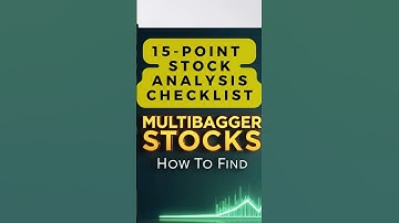 How to find multibagger Stocks in 2025🚀|Stock Analysis Checklist you don