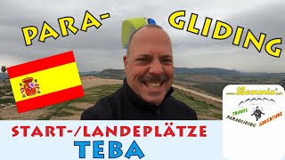 Teba genialer solitärstehender Berg Top Start &amp; Landeplätze Spanien Paragliding Gleitschirm Lemmix