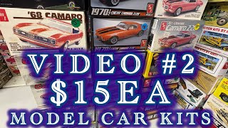 VIDEO #2 $15 Model Car Kits FOR SALE VIDEO #2 $15 JUNE 17TH 2026