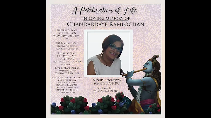 THE FUNERAL CEREMONY OF THE LATE CHANDARDAYE RAMLO...