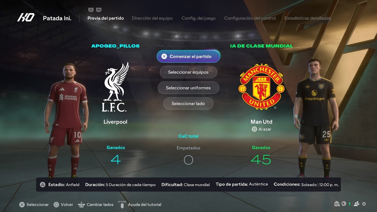 FC 26 | Liverpool vs Manchester United ⚽ Clásico Inglés