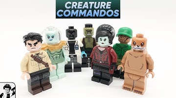 LEGO Creature Commandos Custom Minifigures (Weasel, Dr. Phosphorus, Frankenstein, GI Robot, & More)!