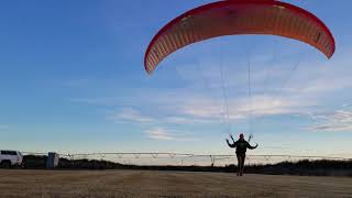 Two practice launches with the Ozone Spyder 3 at various trim settings