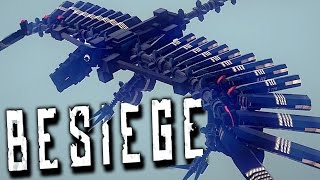 Besiege - BEST DINOSAUR CREATIONS, MECHA RAPTOR (Besiege Creations Gameplay)