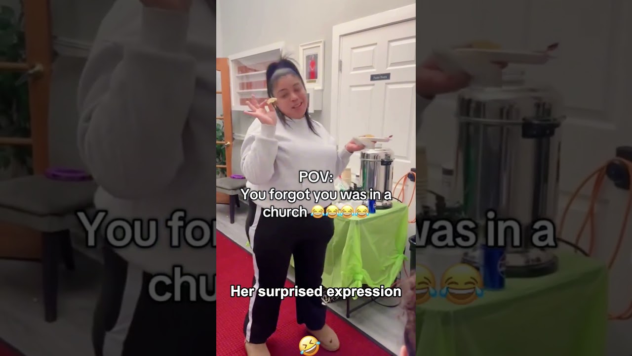 When you forget you in church #foryou #fyp #funny #funnyvideo