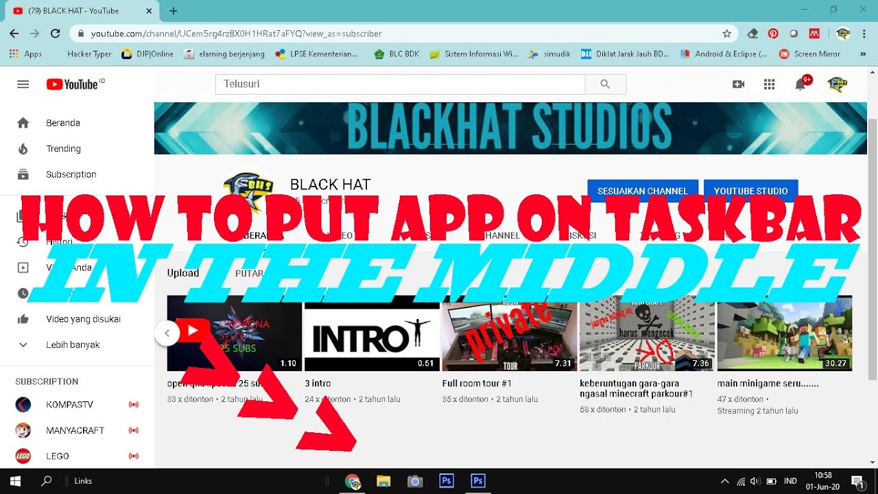 How To Put App On Taskbar In The Middle Of Taskbar Very Easy YouTube