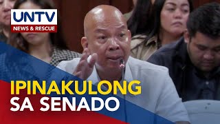 Ex-PDEA agent Jonathan Morales, ipinakulong matapos ma-contempt sa Senado