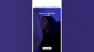 BillieEilish Wildflower Cover Solaamusic Tiktok Viralsong Singing Billieeilish Voice 