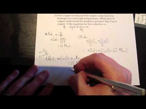 Thumbnail for VCE UNIT 2: Simple stoichiometry sample Q2+3