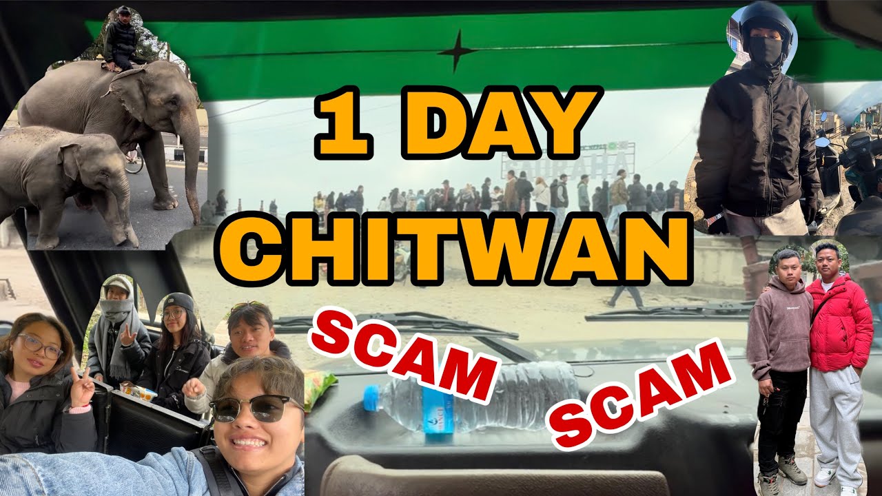 1 DAY CHITWAN TOUR || SCOOTER SCAM || JUNGLE SAFARI