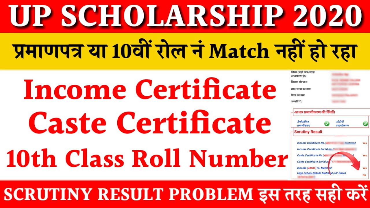10th Detail | Income certificate | Caste certificate details not match problem solution | newswithis