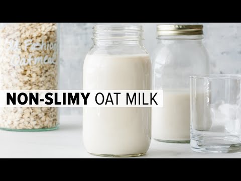 HOW TO MAKE OAT MILK  not slimy  secret trick