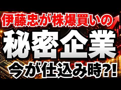 【必見】あの伊藤忠商事が33％の株を爆買い、あるニッチ企業の将来性と伊藤忠との関係