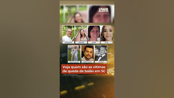 Veja quem são as vítimas do acidente de balão em Santa Catarina #CidadeAlerta #Shorts