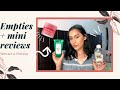 Skincare &amp; Makeup Empties | Mini Reviews | Simran Gupta