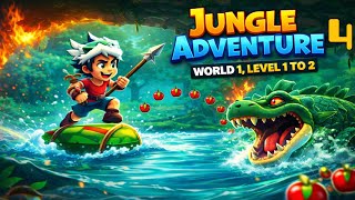 Jungle Adventure 4 | world 1 level 1 to 2 | Gameplay | Kamal Ke Games screenshot 1