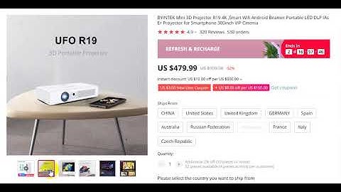 BYINTEK Mini 3D Projector R19 4K | 52% off | Smart Wifi Android Beamer | WOW Tech Review