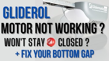 HOW TO fix a Gliderol motor that’s not working, just beeping or not staying closed properly. LIMITS