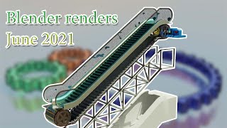 Blender Renders: June 2021 (The Escalator)