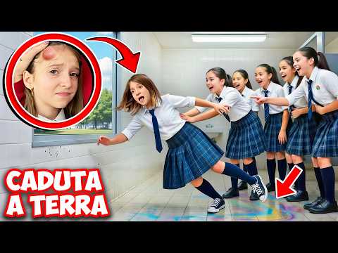 LE BULLE DELLA TERZA MEDIA MI HANNO SPINTO NEL BAGNO DELLA SCUOLA E ORA HO UN BERNOCCOLO