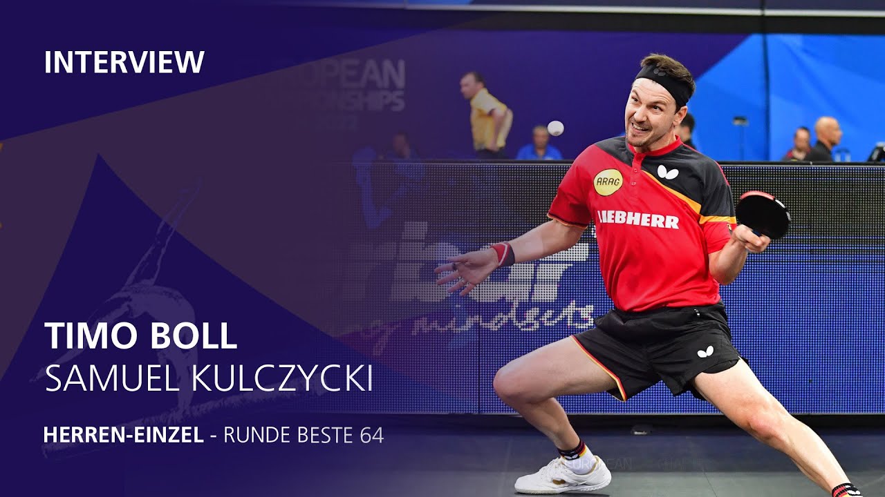 Timo Boll I Herren-Einzel Runde Beste 64 I Tischtennis-EM Munich 2022