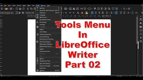 Tools Menu Word Count, Accessibility Check, AutoCorrect, AutoText | LibreOffice Writer Part 33