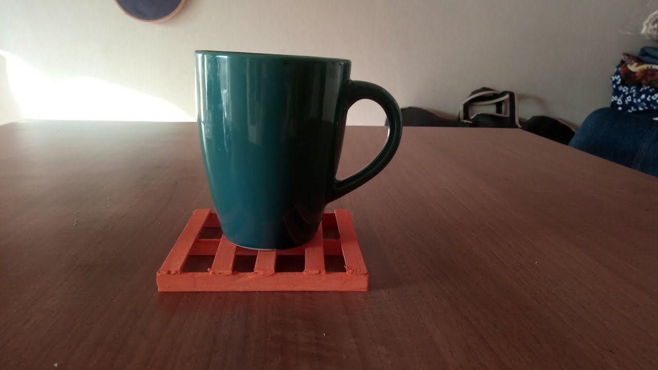 How to make coasters from popsticks.