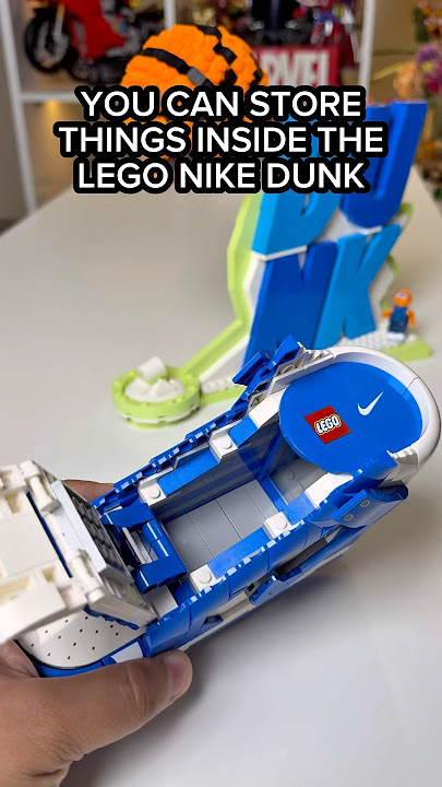 Did you know? You can store things inside LEGO NIKE Dunk! #lego #rlfm reviews #43008 #afol #nike
