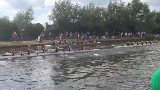 Trinity Hall W1 bumping King's W1 in May Bumps 2017