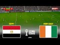 EGYPT Vs COTE D IVOIRE Africa Cup Of Nations 2025 CAF Pes 21 Gameplay