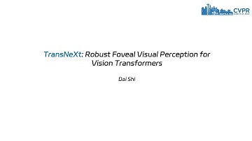 [CVPR 2024] TransNeXt: Robust Foveal Visual Perception for Vision Transformers