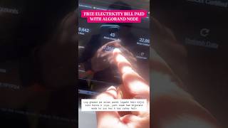 Electricity bill paid with @AlgorandFoundation staking rewards for running Algorand node.