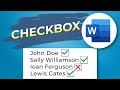 How to Add an Interactive Checkbox in Word