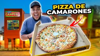 PROBANDO la NUEVA PIZZA de CAMARONES 🍤 del POLLO CAMPERO