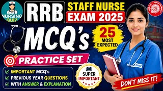 RRB Nursing Superintendent Exam 2026 | Top 20 Repeated Nursing Administration MCQs|CBT Practice Set