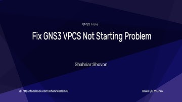 Linux: Fix GNS3 VPCS Not Starting Problem 2017