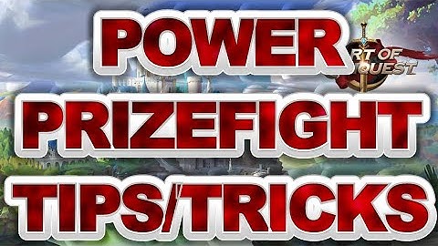 🔥 Power Prizefight Tips/Guide 🔥 - Art Of Conquest