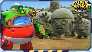 [SUPERWINGS6] Soccer with Stone Statues | EP33 | Superwings World Guardians | Super Wings