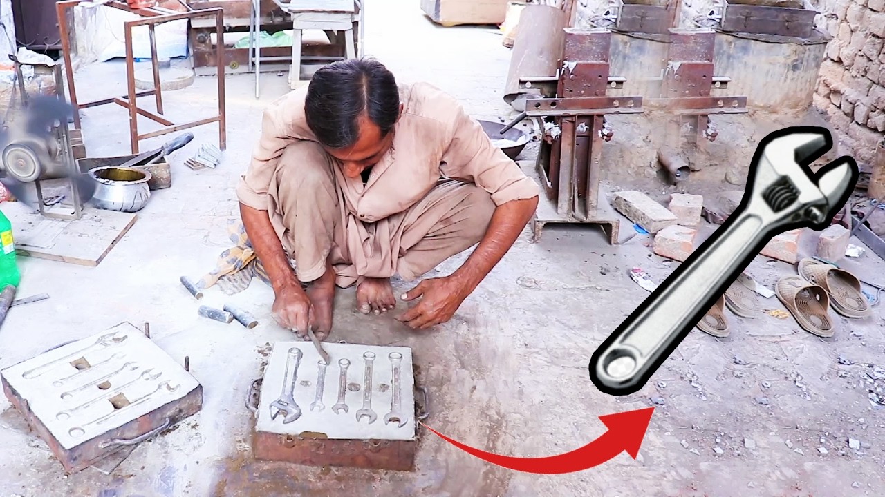 DIY Spanner & Screw Wrench Making Process | Stainless Steel Casting Process | Sand Casting process