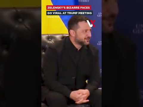 Video Zelenskys Curious Facial Expressions Go Viral During Trump Meeting At UNGA | VERTEX