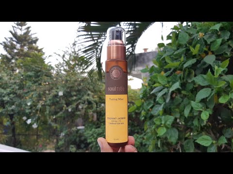 Soultree toning mist fragrance Jasmine review | best facial skin toner for oily to combination skin