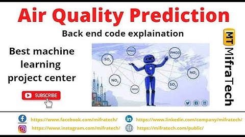 Air Quality Prediction ( Back End Code ) - Mifratech #bestprojectcenter #machinelearning #iotproject