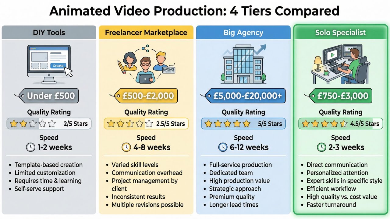 Animated Explainer Video Cost UK Why Quotes Hit £15k
