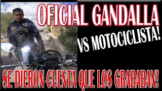 Policía g4ndalla vs Motociclista - Se dieron cuenta de que los grababan