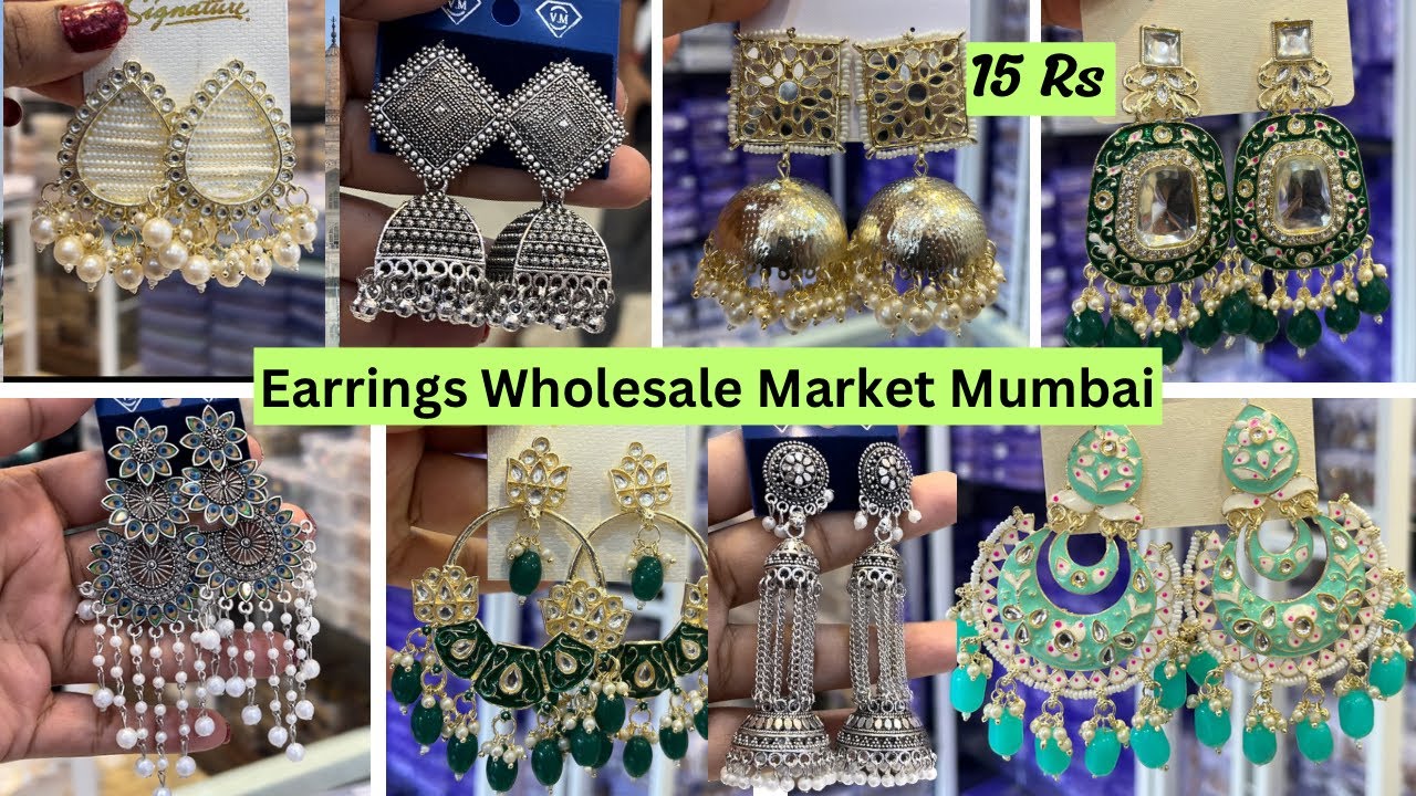 Earrings Wholesale Market Bhuleshwar Rajkot Imitation Jewellery